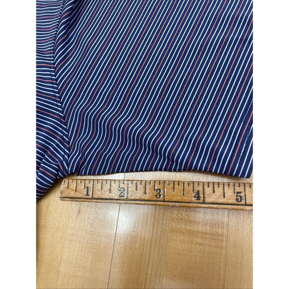 Holderness & Bourne Men’s Golf Shirt Blue Pink Stripe XL - Picture 4 of 11